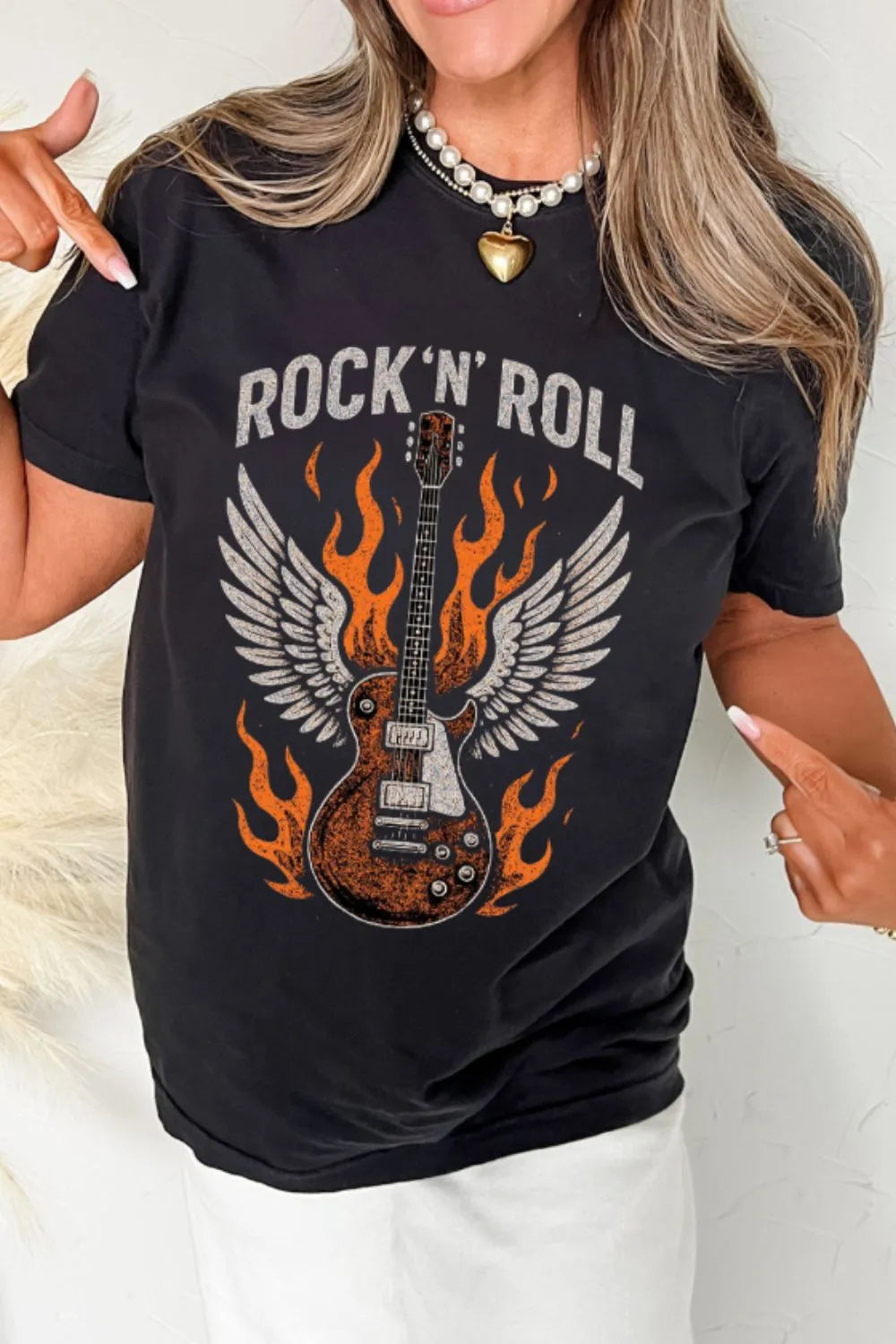 Graphic Round Neck Short Sleeve T-Shirt