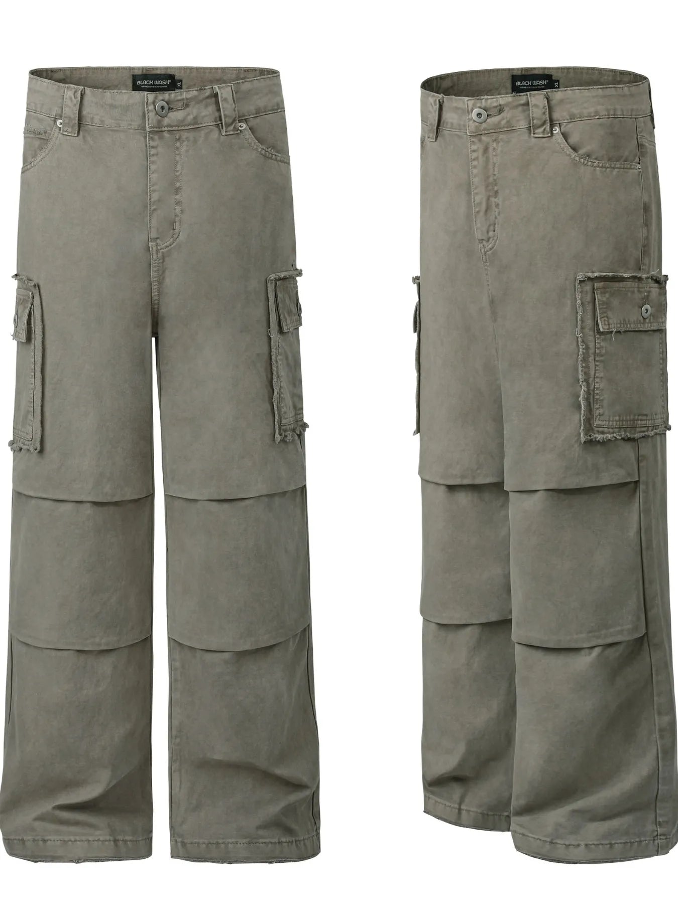 Men's Wide Leg Cargo Pants with Multi-Pockets