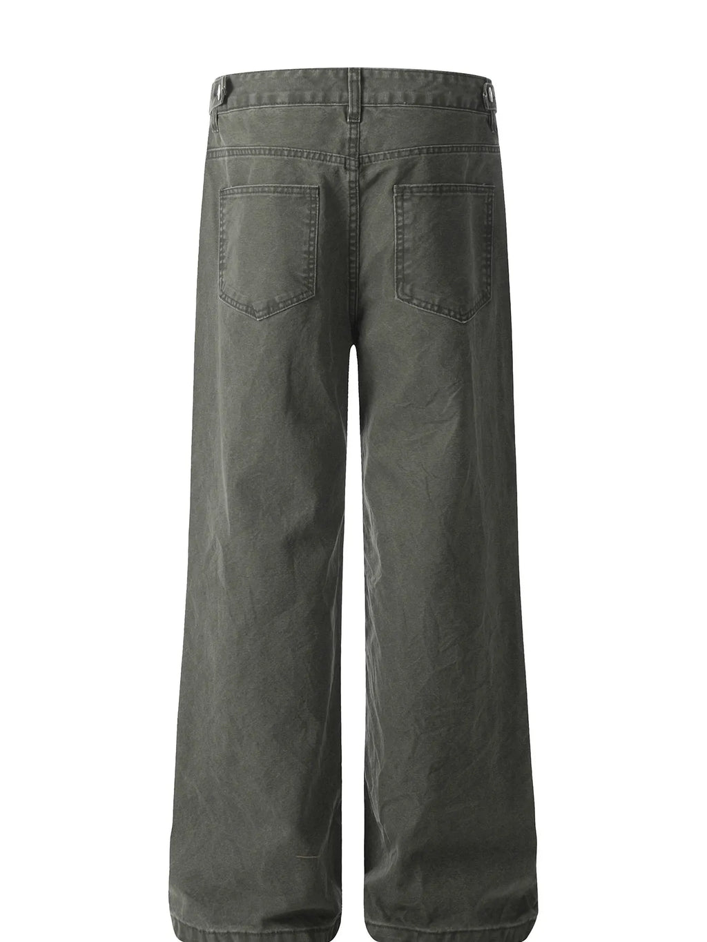 Men's Washed Wide Leg Jeans