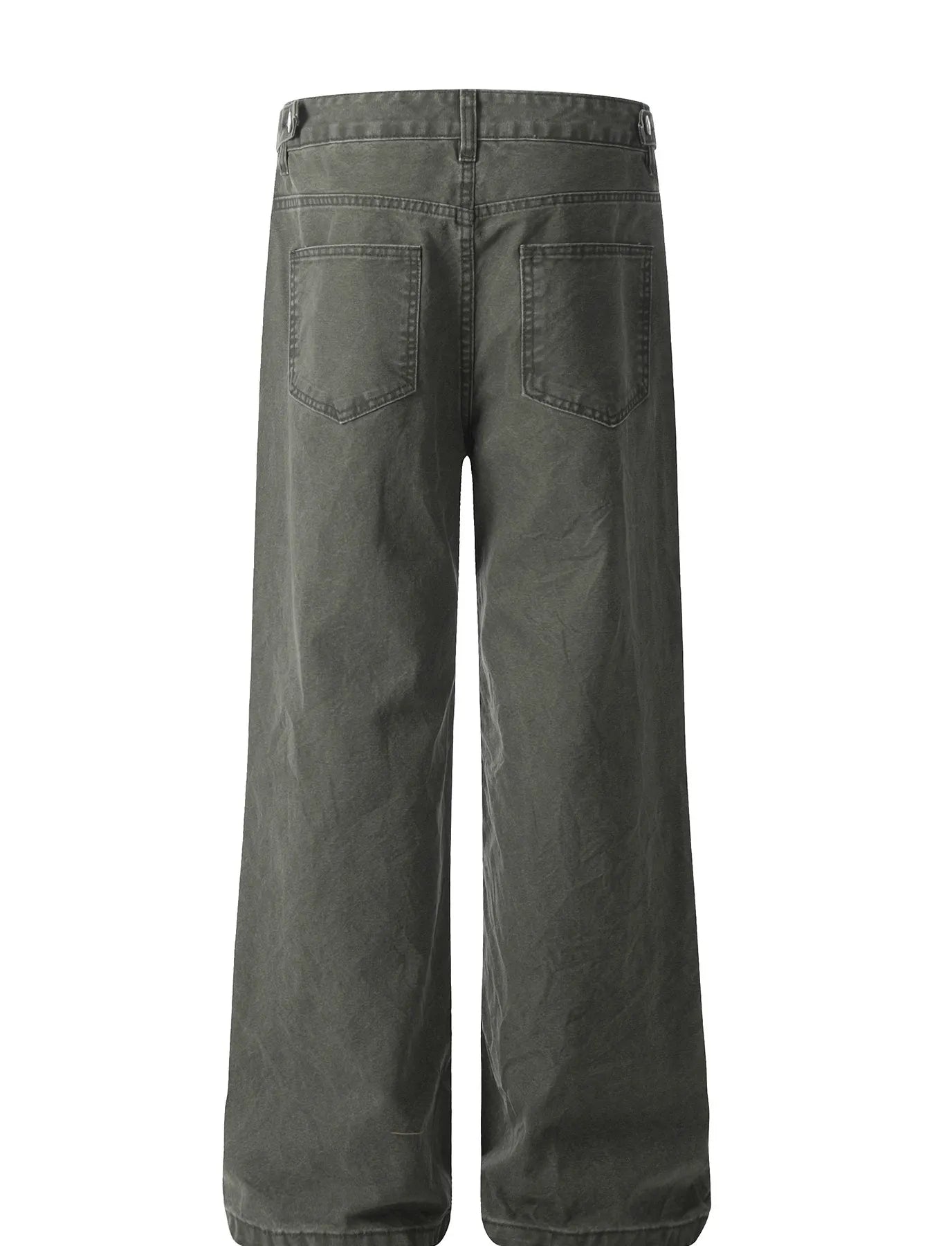 Men's Washed Wide Leg Jeans