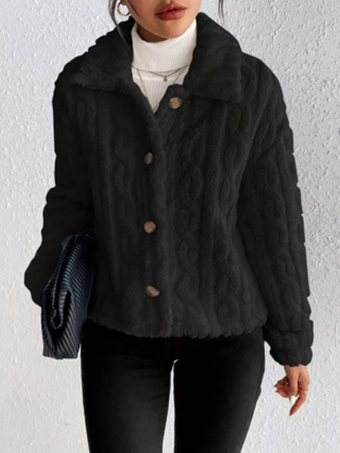 Cozy Fleece Button-Up Outerwear