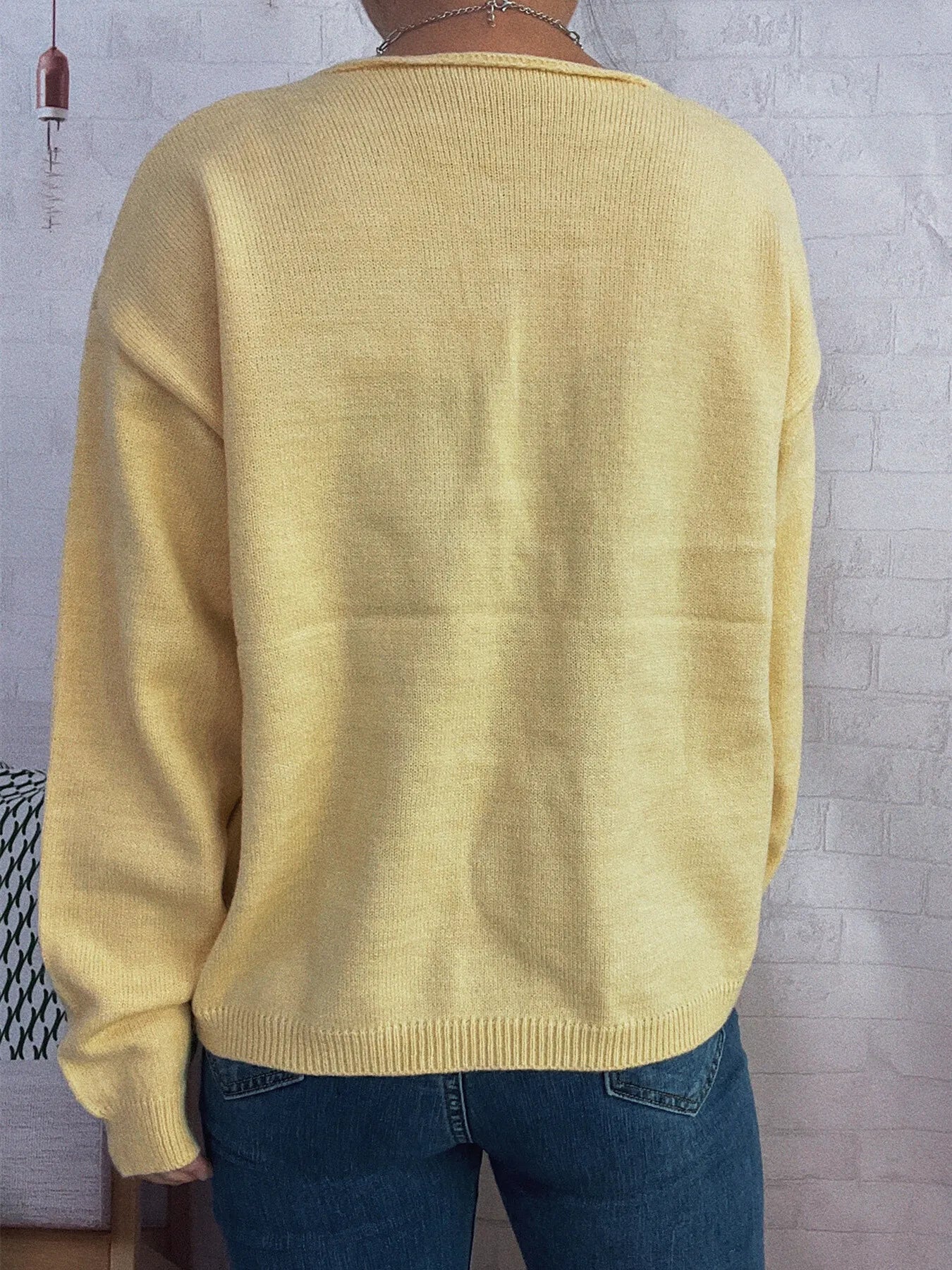 Tie Front Drop Shoulder Cardigan