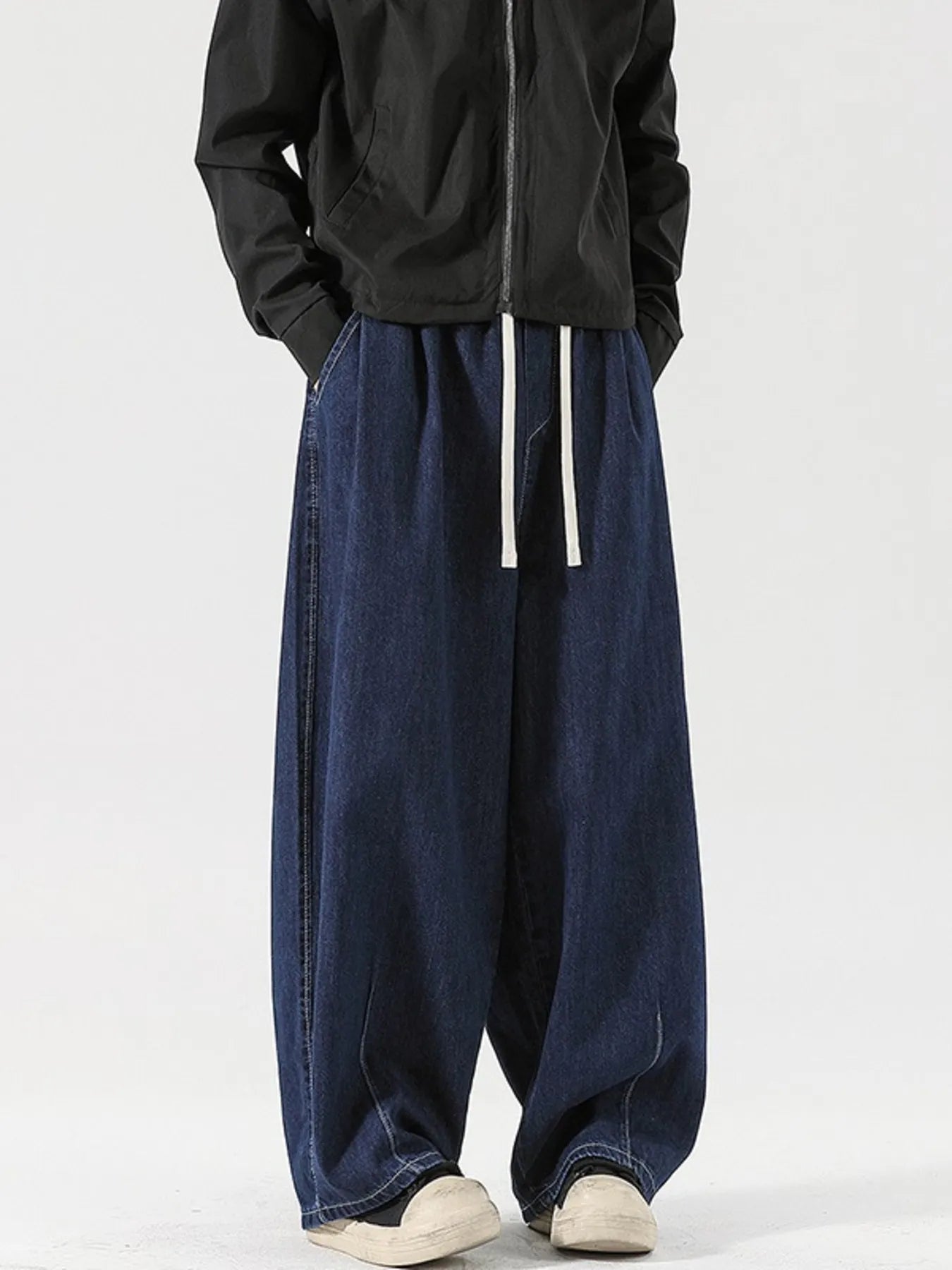 Men's Drawstring Loose Fit Jeans