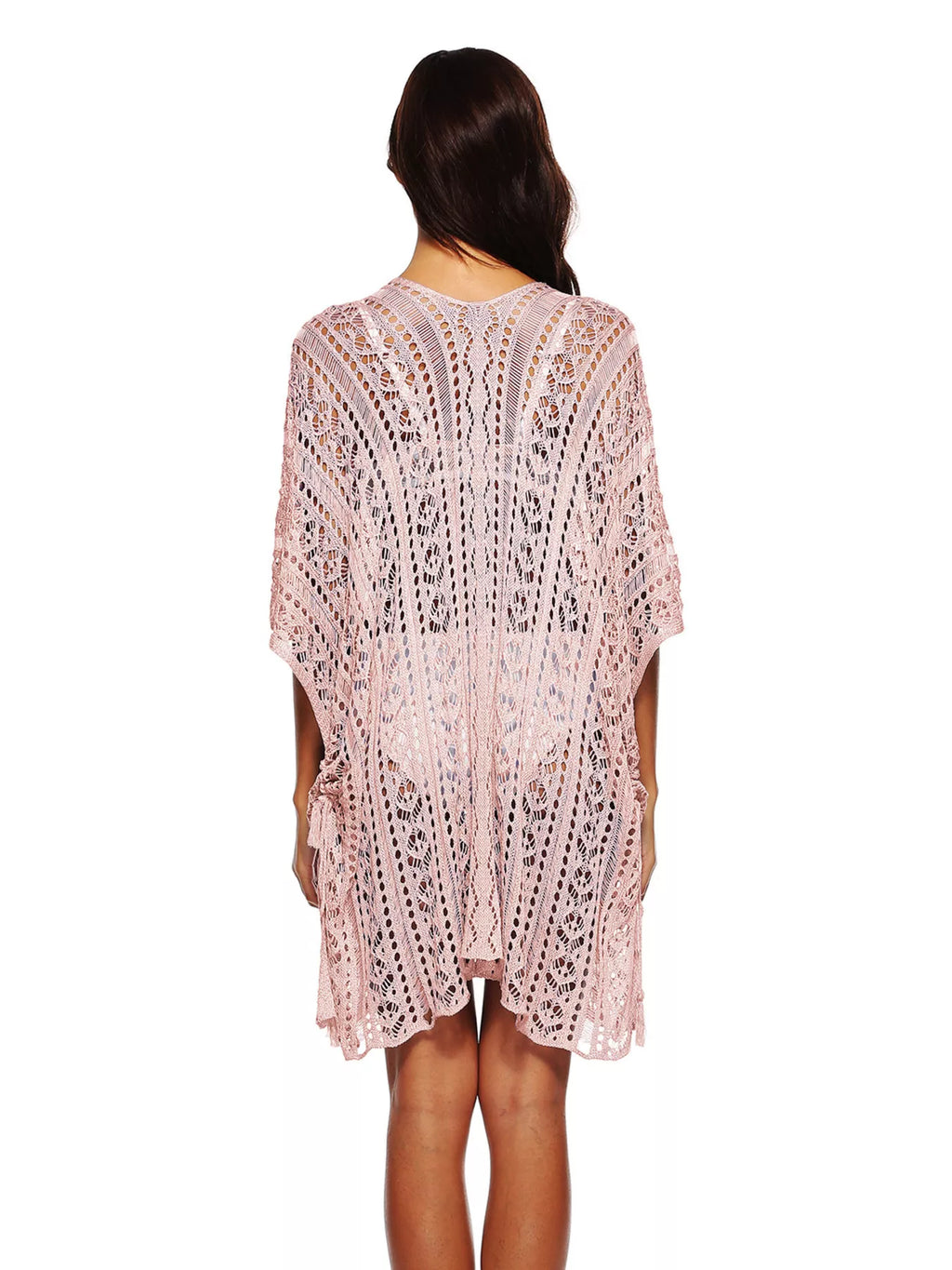 Crochet Knit V-Neck Cover-Up