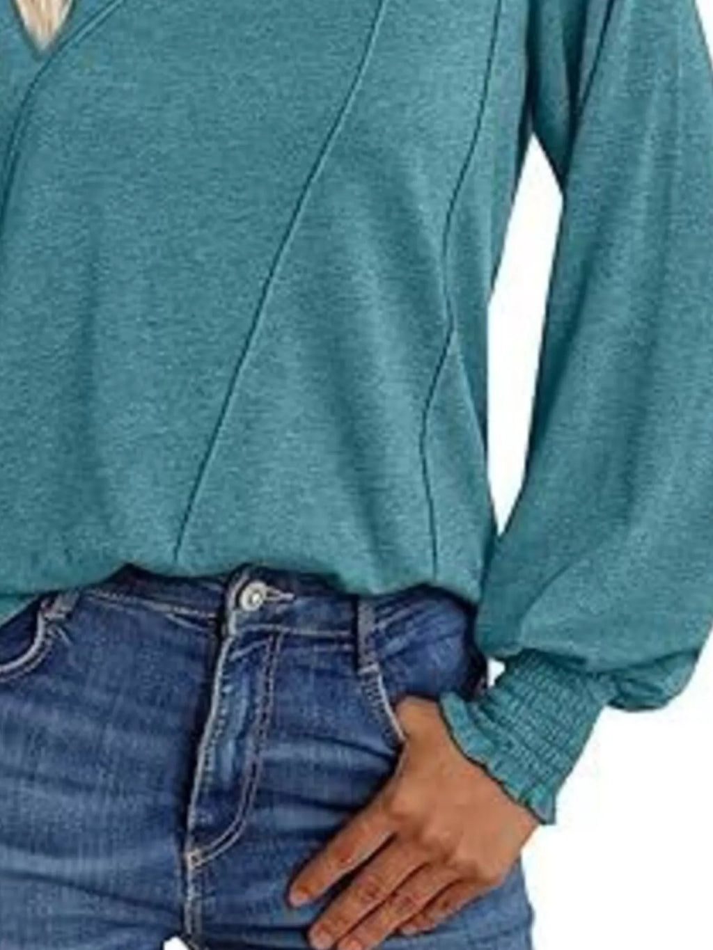 Round Neck Long Sleeve Top