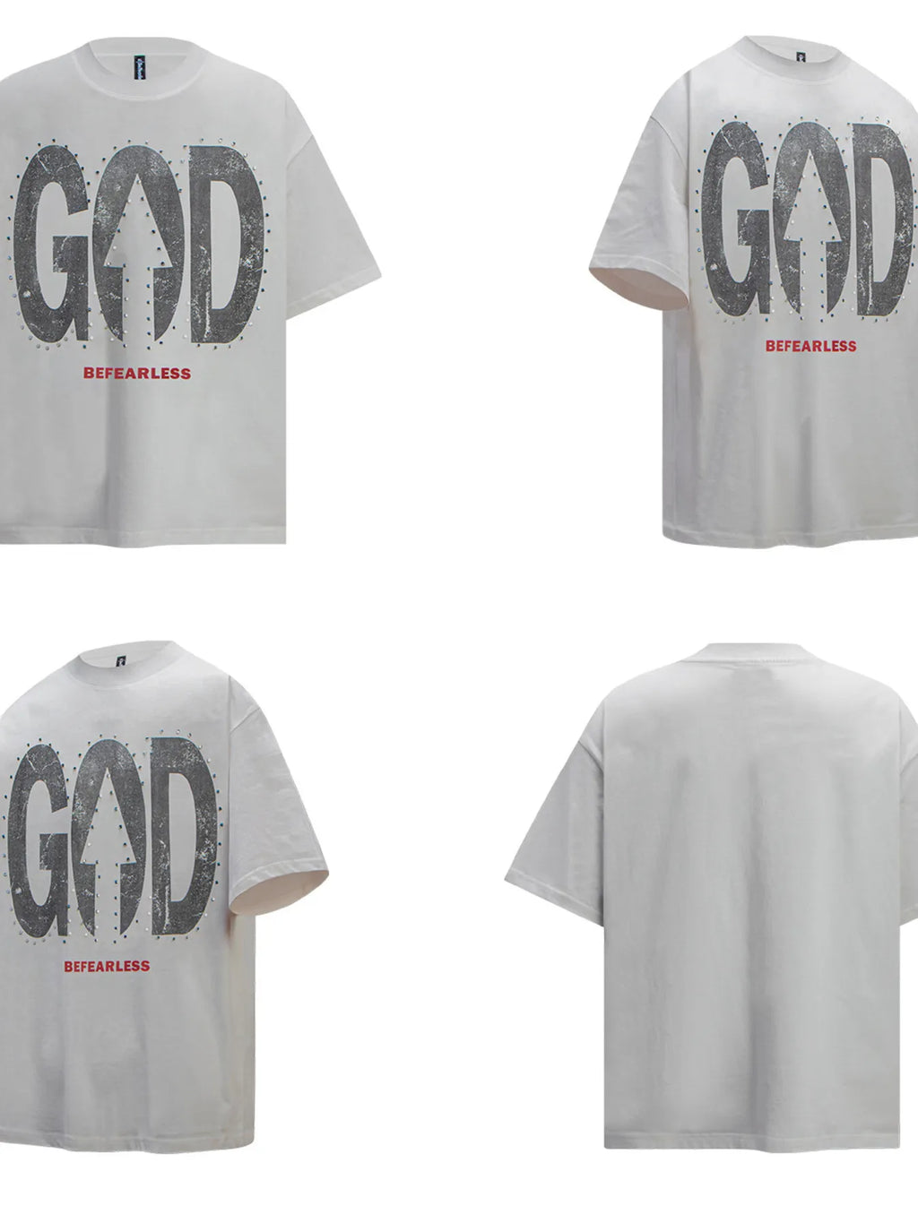 Men's Oversized Letter Graphic T-Shirt