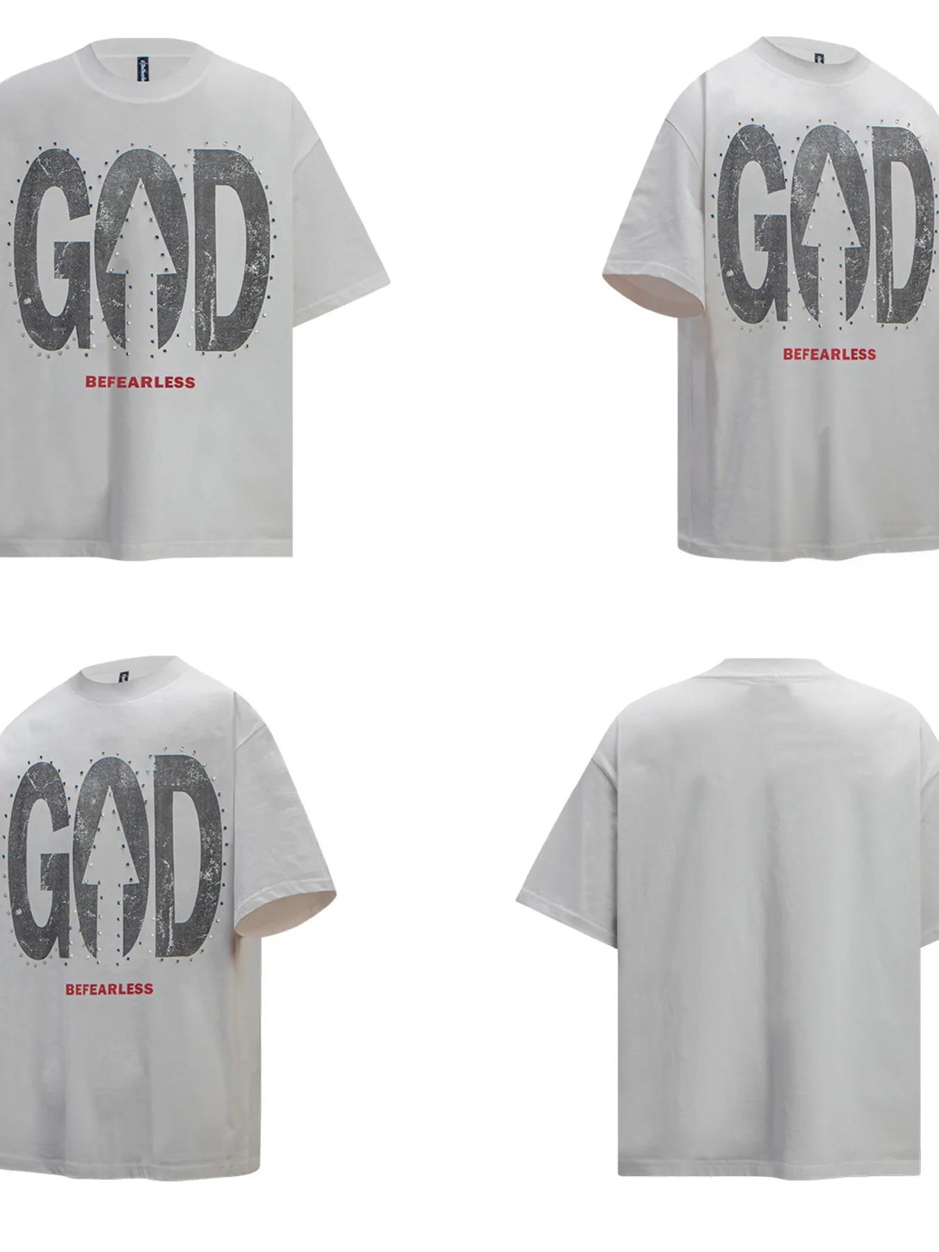 Men's Oversized Letter Graphic T-Shirt