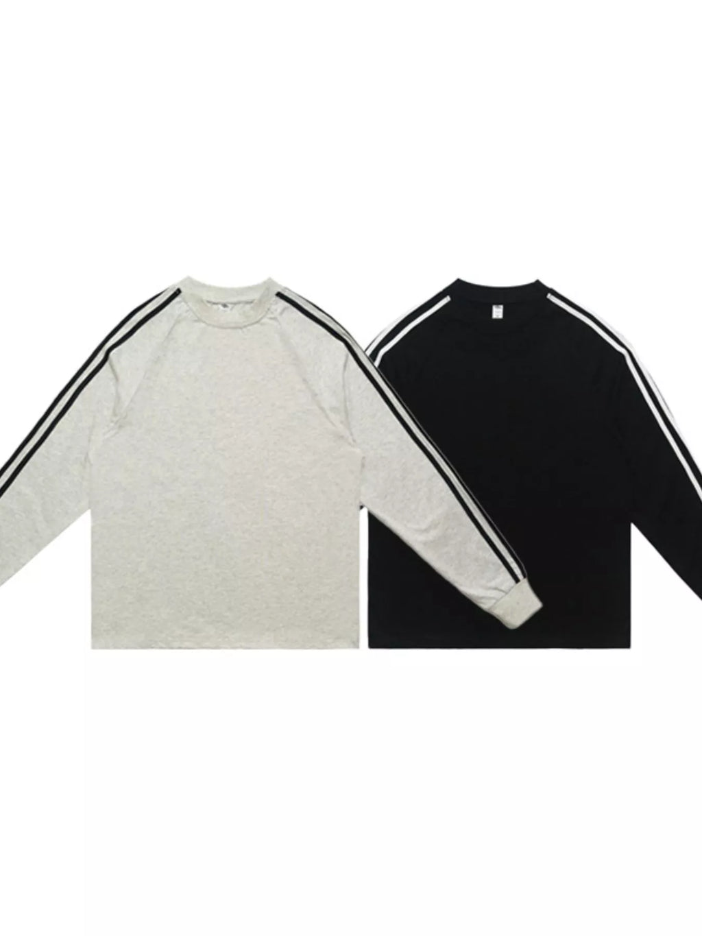Men's Striped Round Neck Long Sleeve T-Shirt