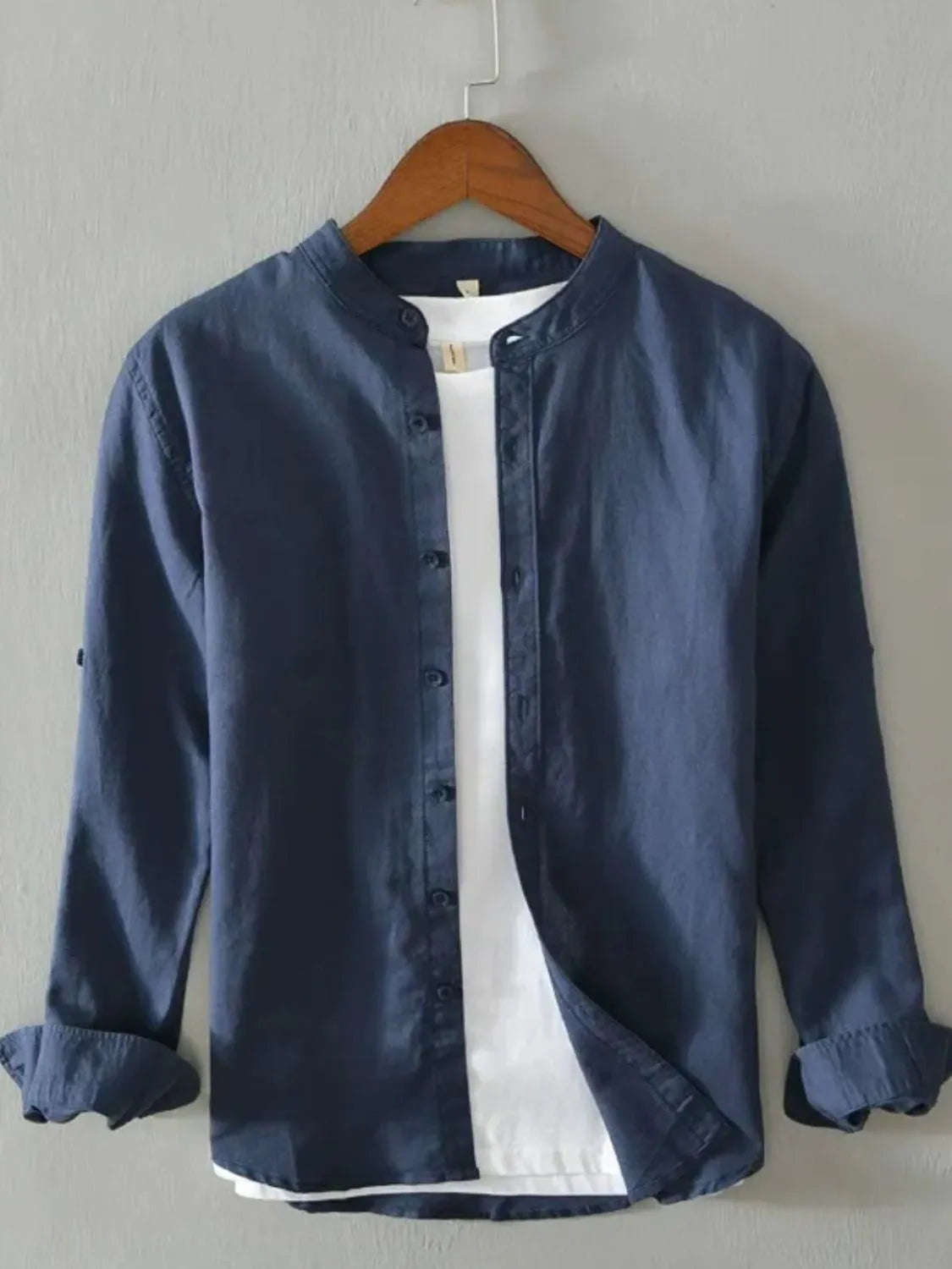 Men's Full Size Button Up Long Sleeve Shirt Plus Size
