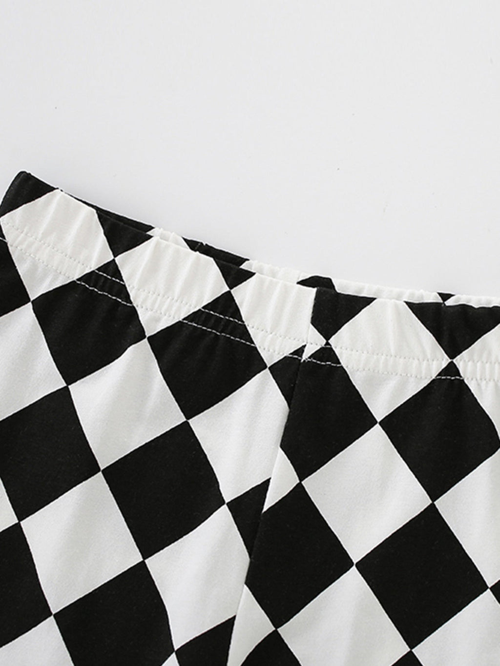 Children's Graphic Tee & Checkered Shorts Set