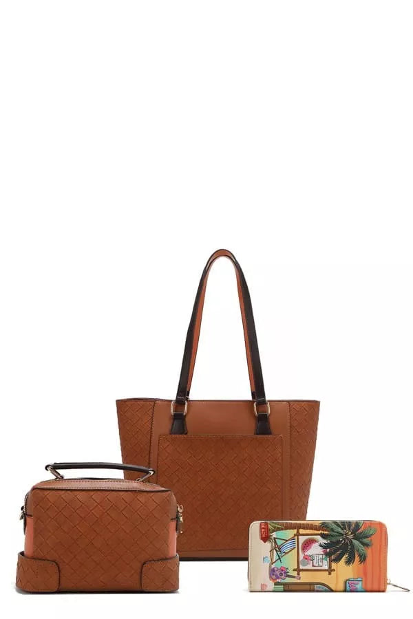 Nicole Lee USA Sun and Sand 3 Piece Bag Set