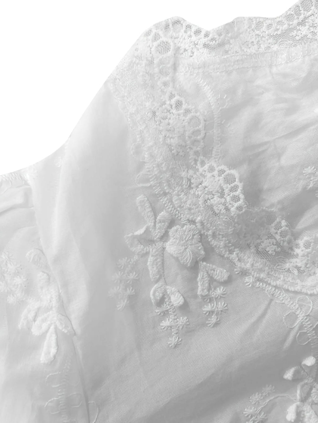 Lace Detail Button Up Shirt