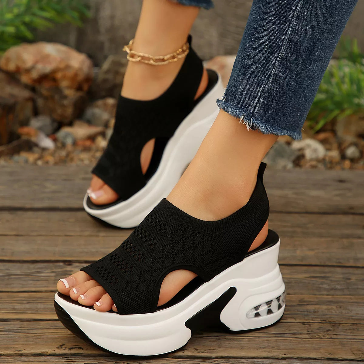 Open Toe Platform Sandals