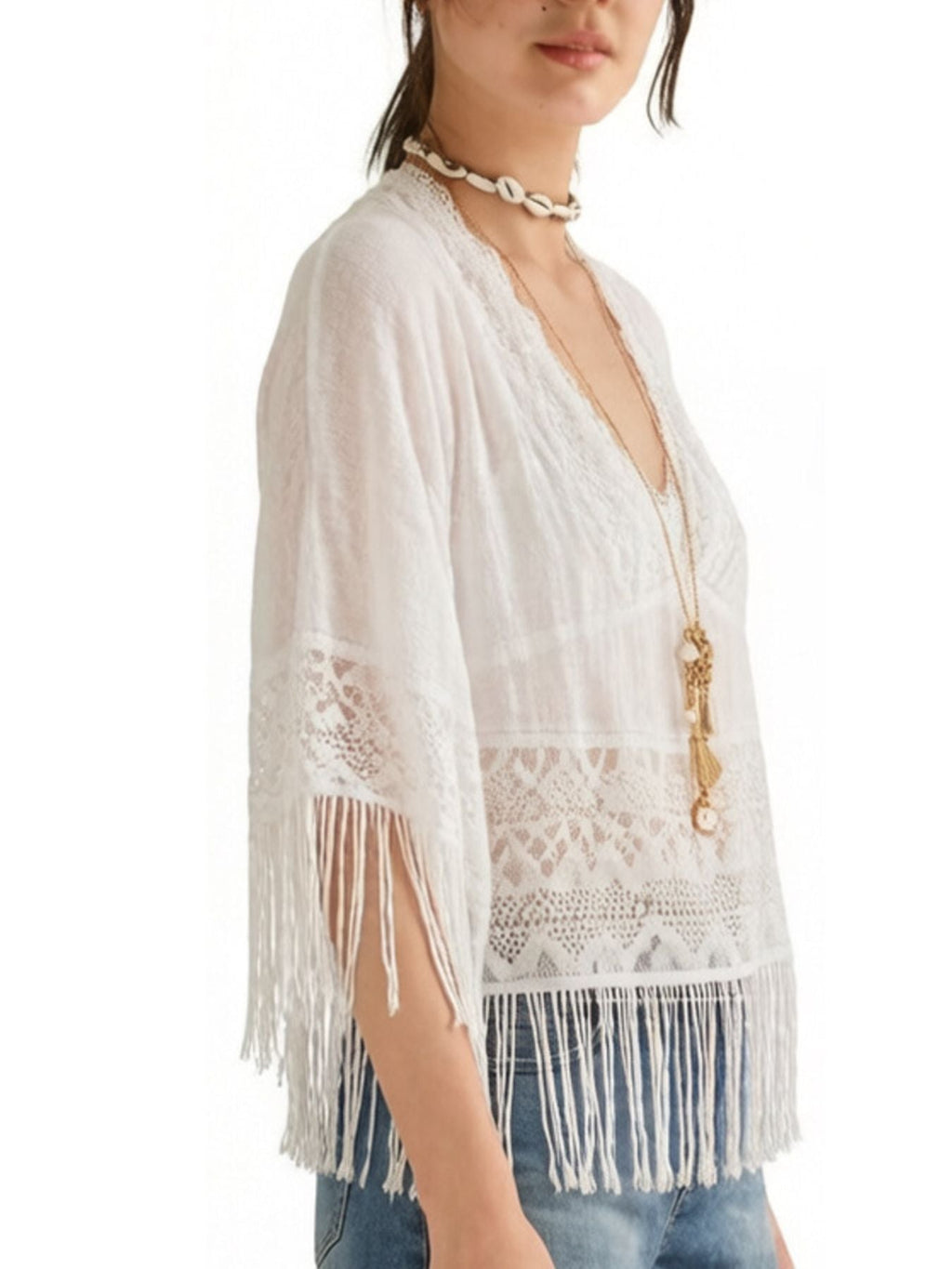 Lace Fringe Cover-Up