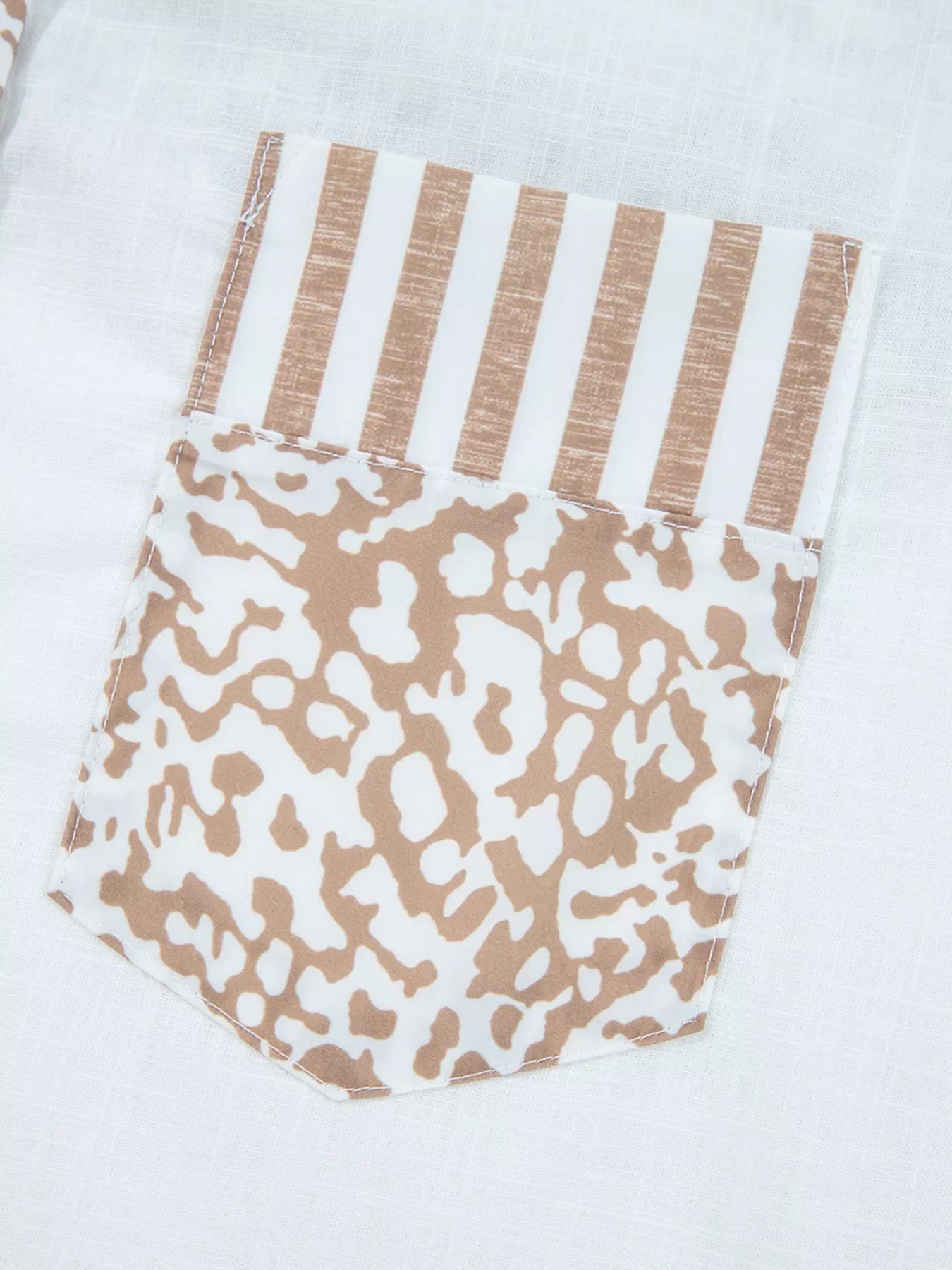 Leopard Striped Western Casual Shirt
