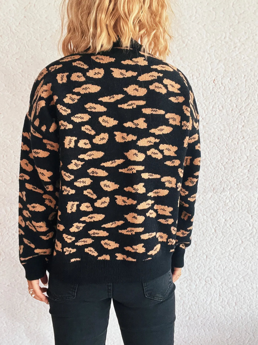 Mock Neck Long Sleeve Sweater