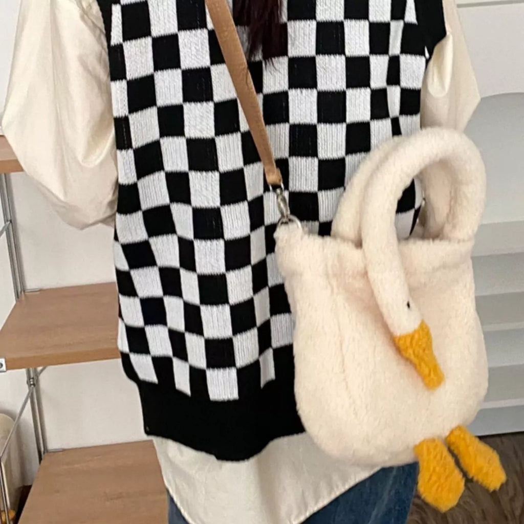 Plush Goose Crossbody Bag