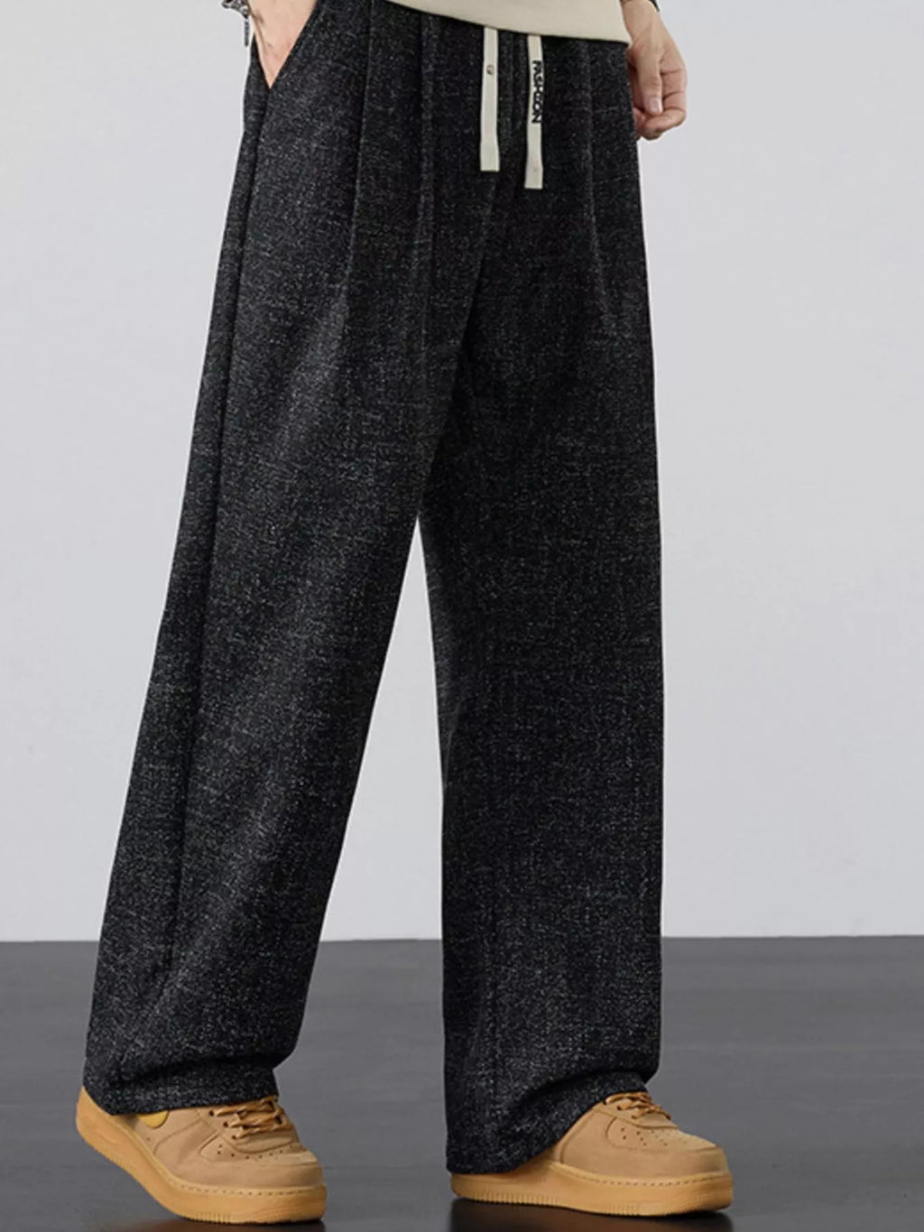 Men's Plus Size Casual Wide Leg Pants