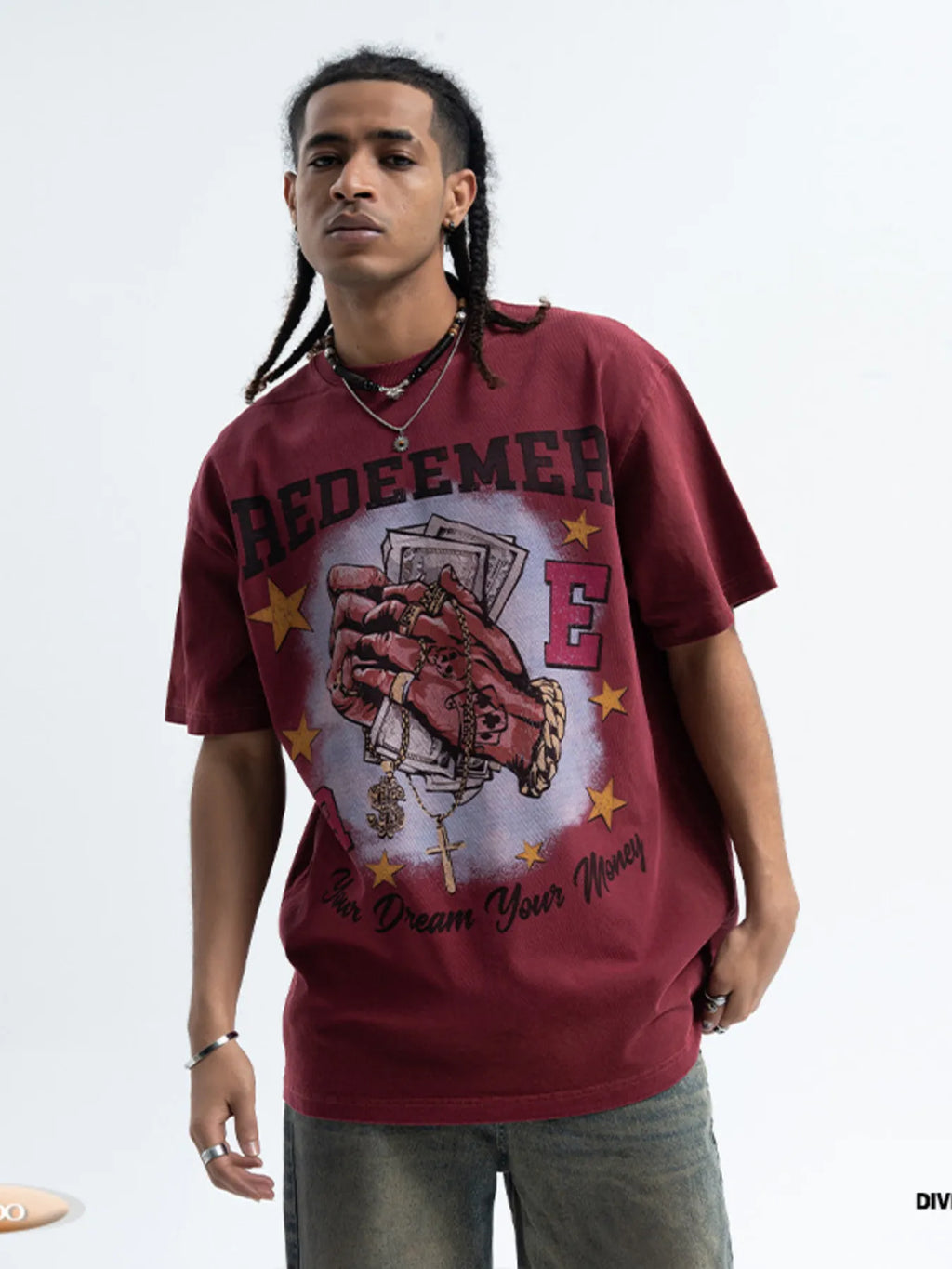 Men's Graphic Round Neck Short Sleeve T-Shirt