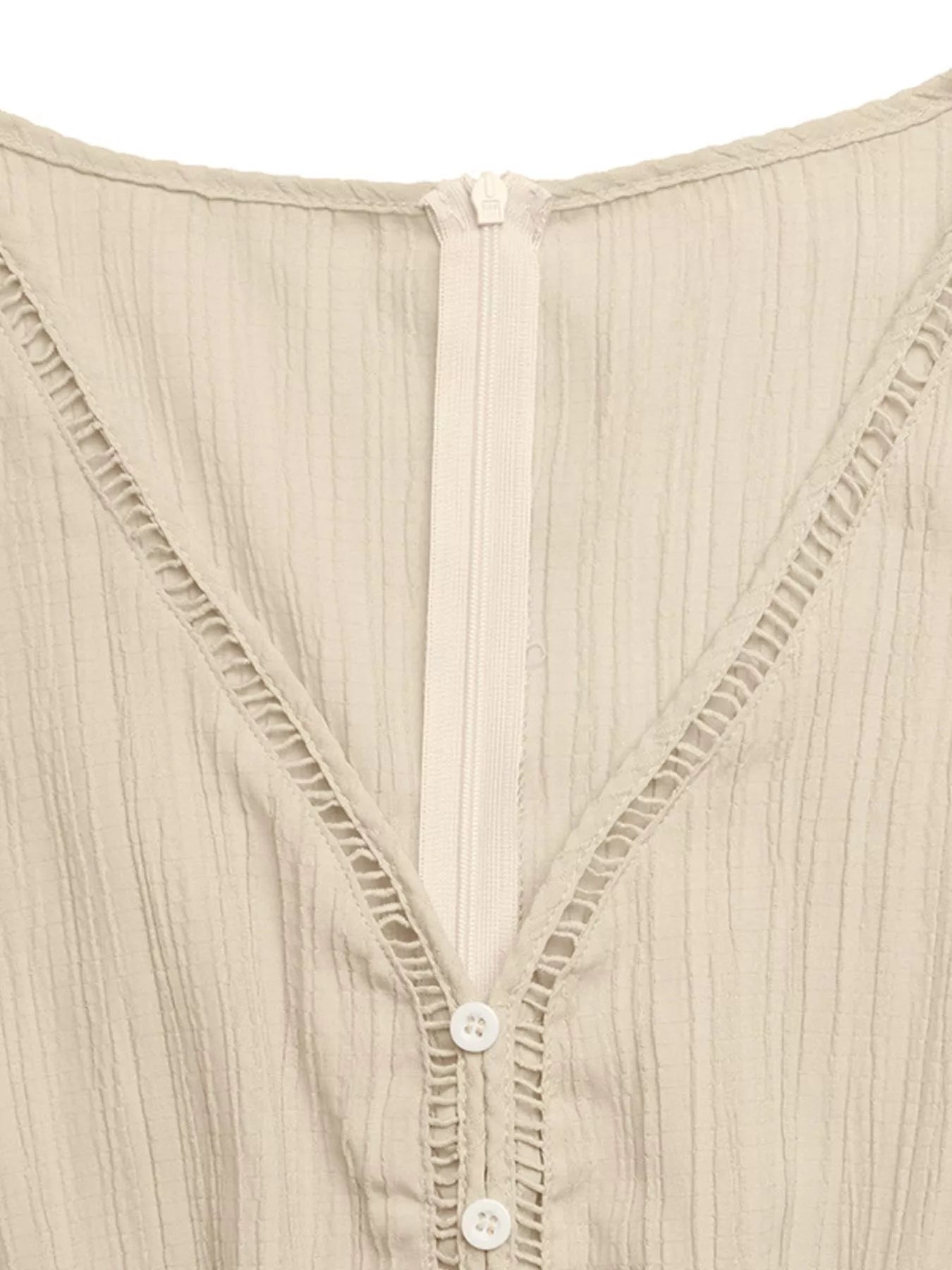 V-Neck Drawstring Waist Wide Leg Jumpsuit