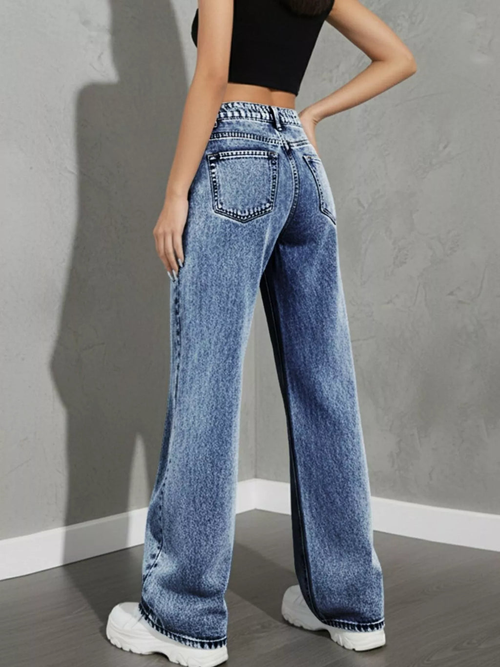 High Waist Wide Leg Jeans