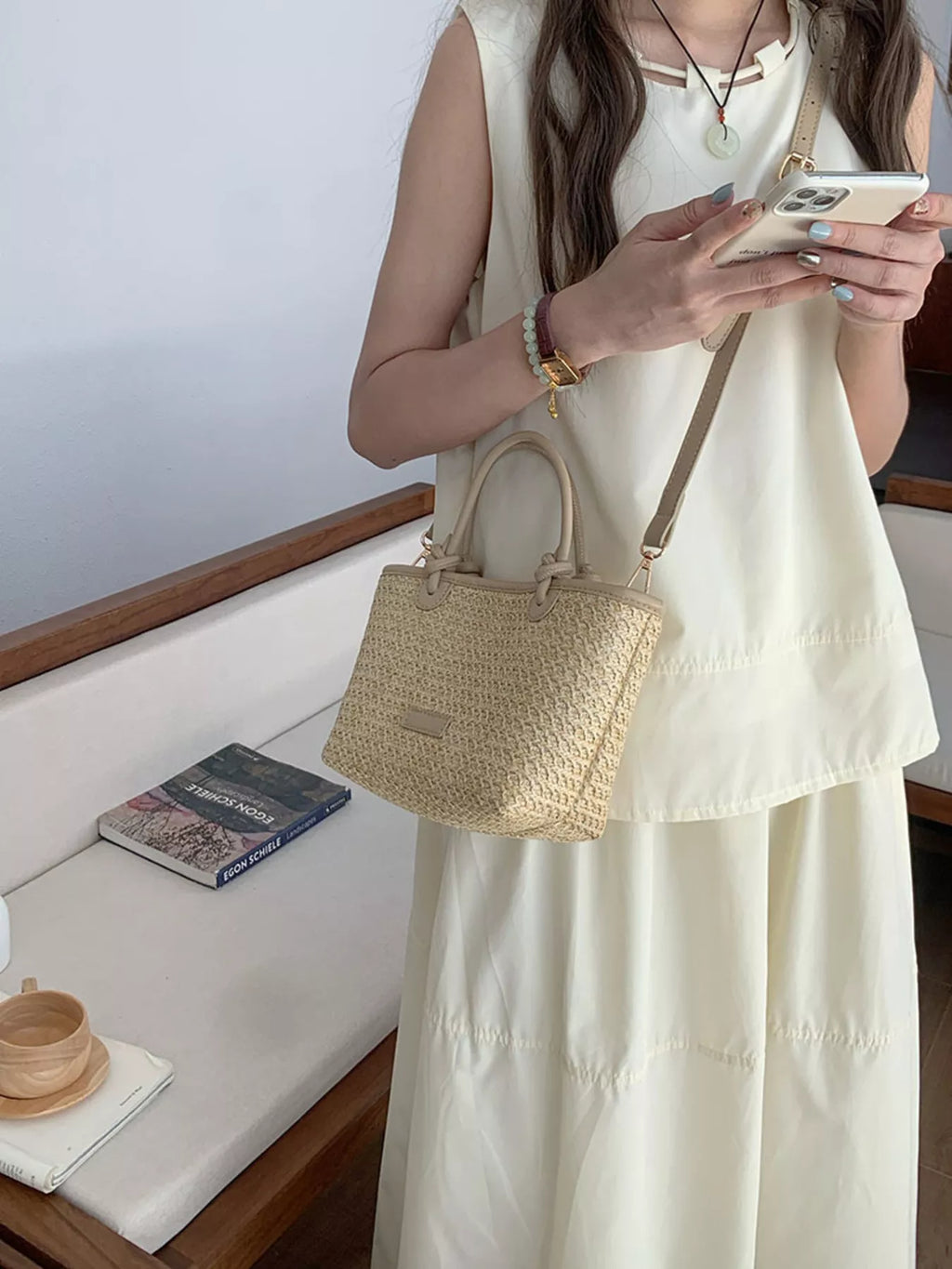 Straw Woven Crossbody Bag