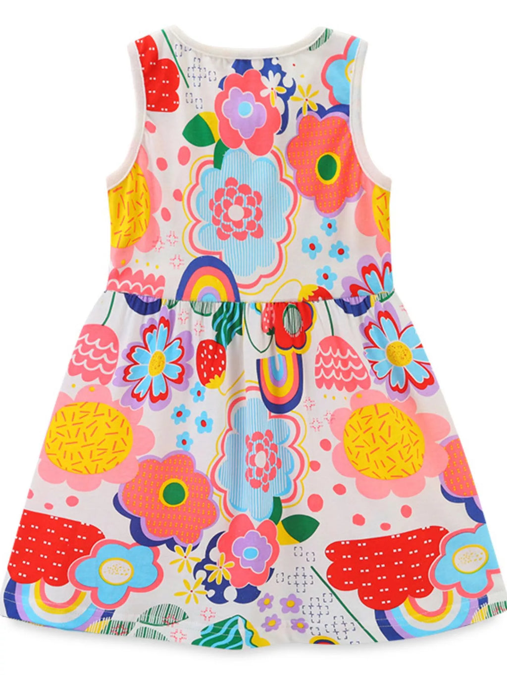 Children's Floral Sleeveless A-line Dress