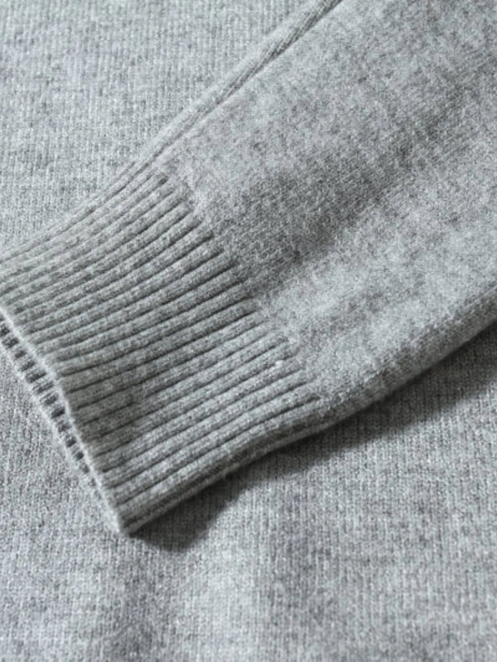 Men's Plus Size Ribbed Hem Long Sleeve Sweater