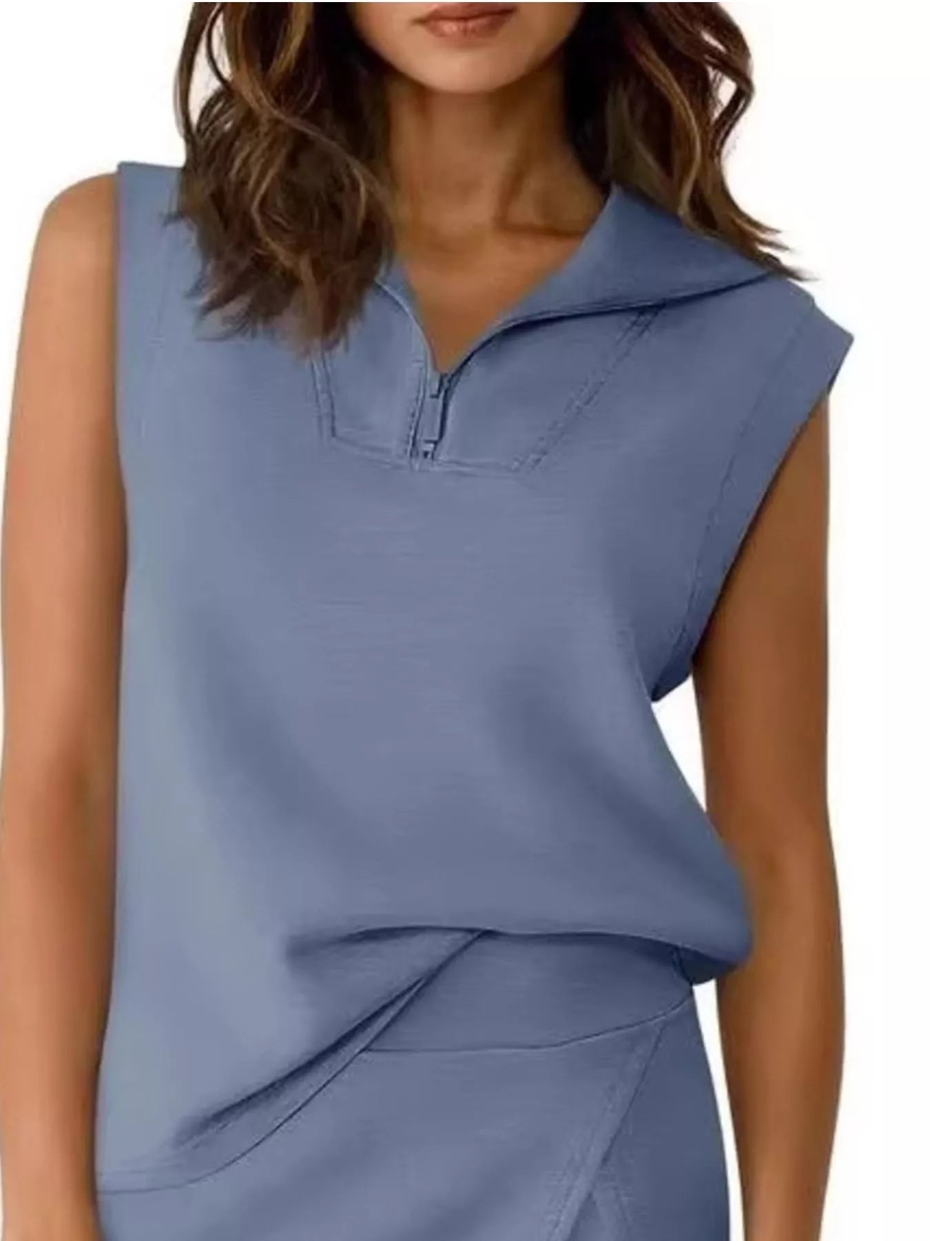 Quarter Zip Top and Skort Set