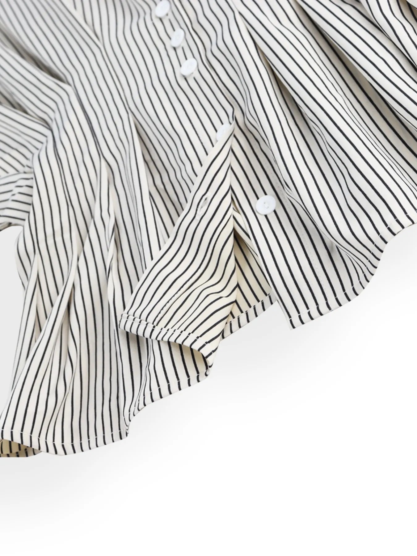 Striped Short Sleeve Button-Up Shirt