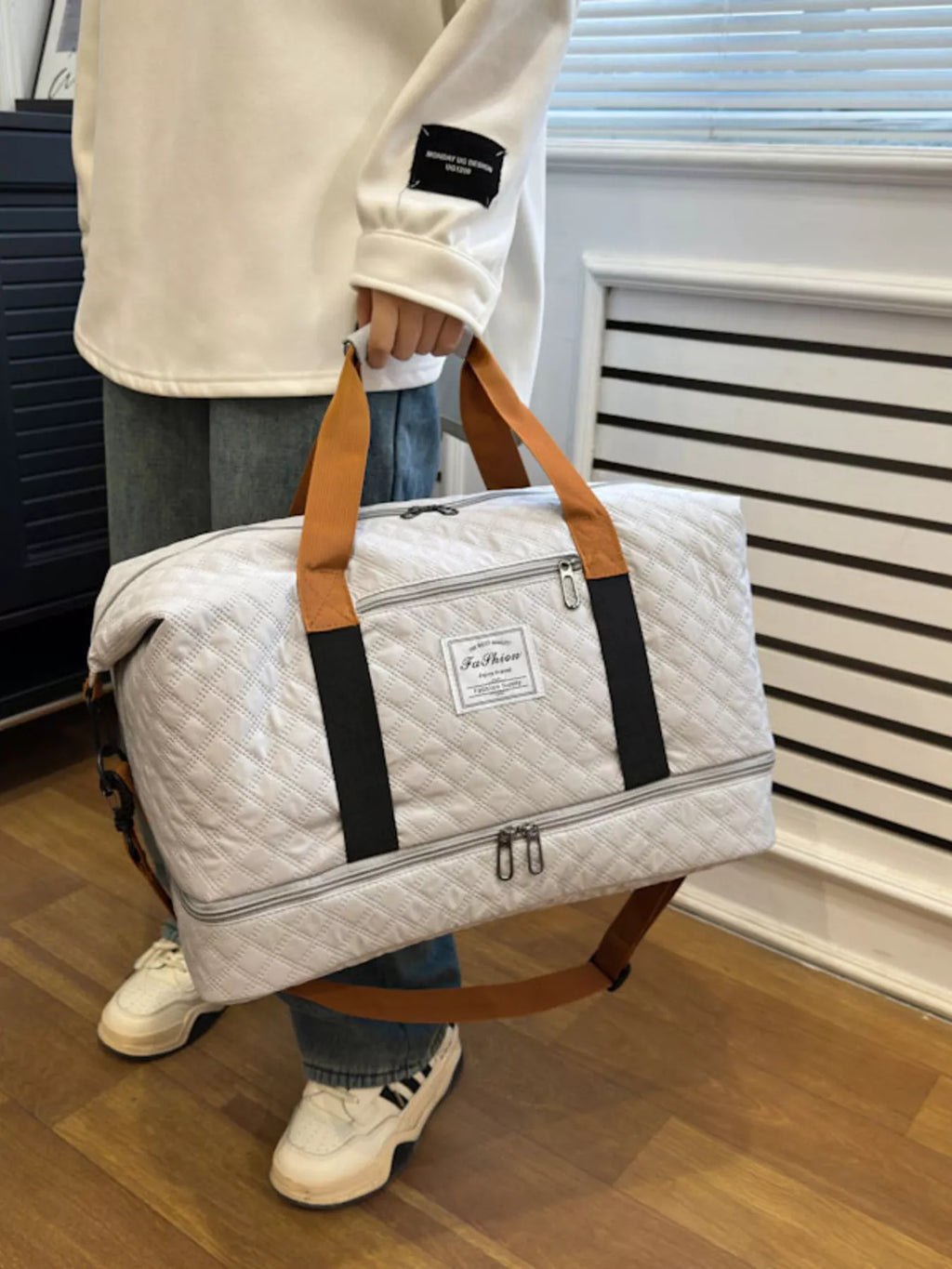 Quilted Travel Duffel Bag