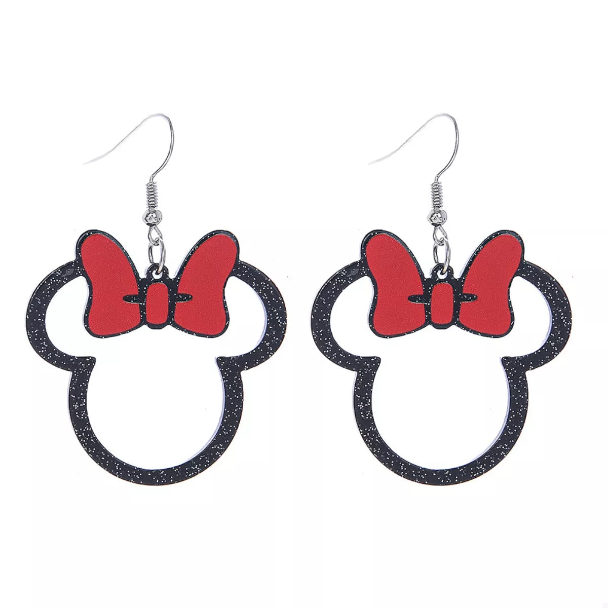 Mickey Mouse Bow Drop Earrings