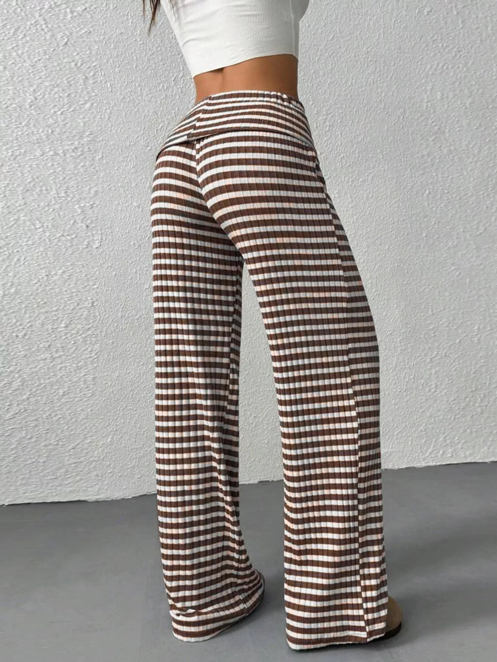 Striped Wide Leg Pants