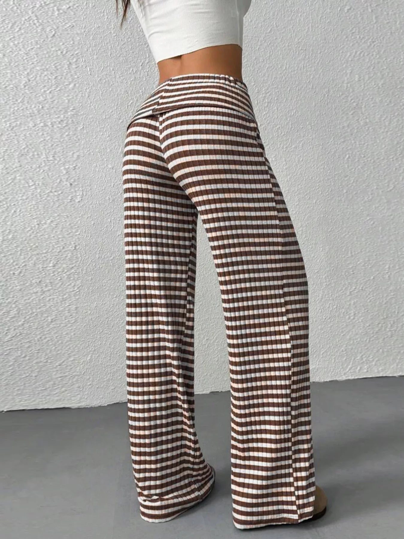 Striped Wide Leg Pants