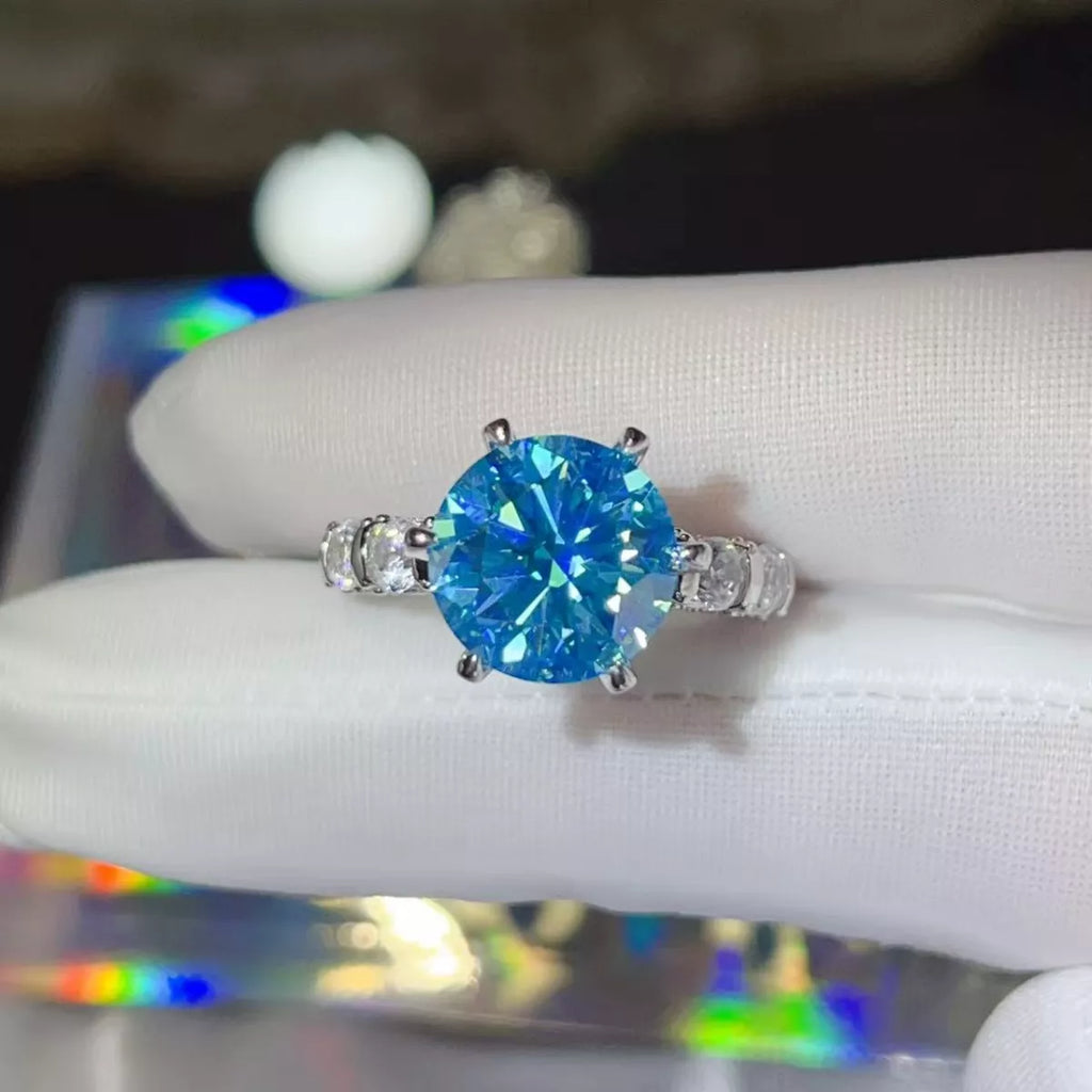 5 Carat Moissanite 6-Prong 925 Sterling Silver Ring