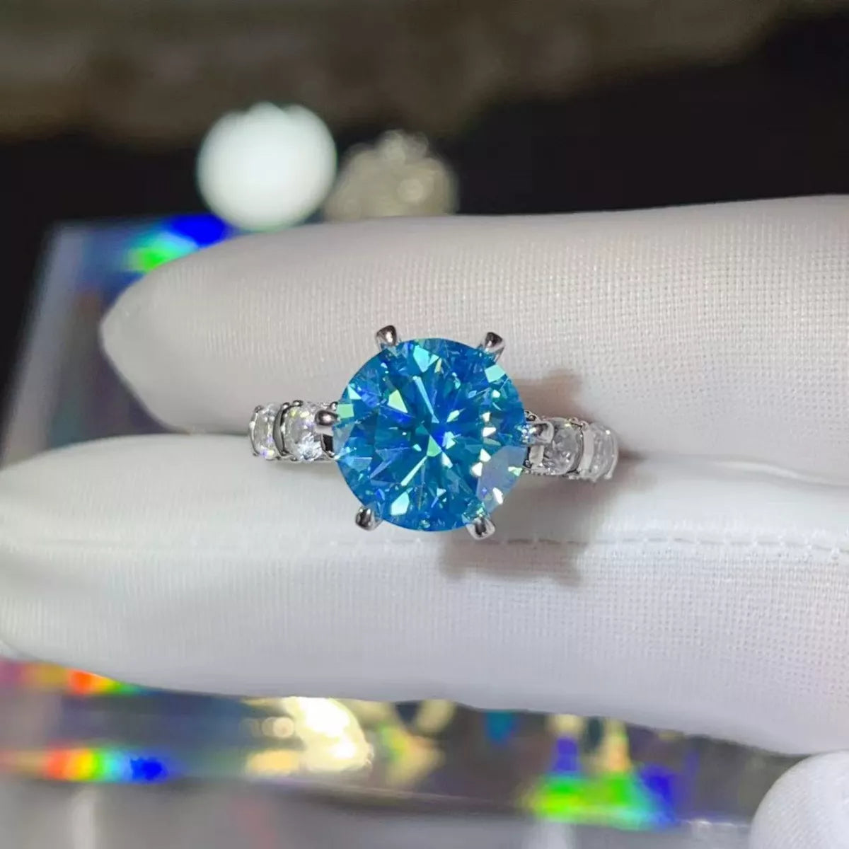5 Carat Moissanite 6-Prong 925 Sterling Silver Ring