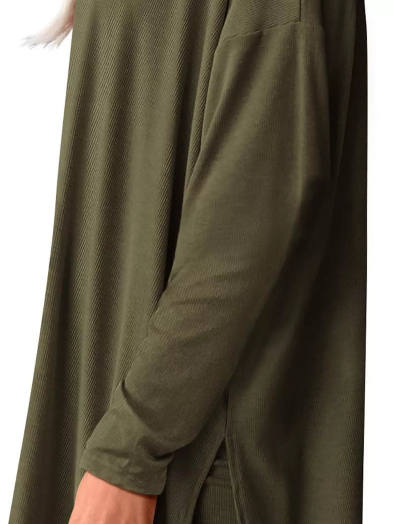 Casual Loose Long Sleeve Top and Wide Leg Pants Set