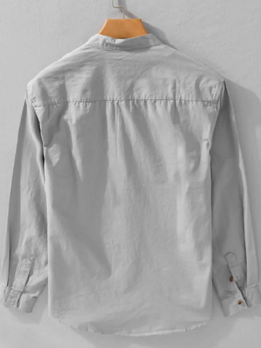 Men's Plus Size Button Up Long Sleeve Shirt