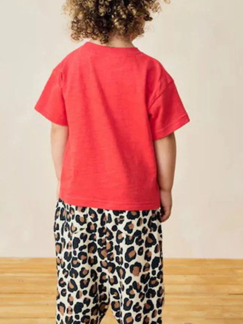 Children's Leopard Graphic Short Sleeve T-Shirt