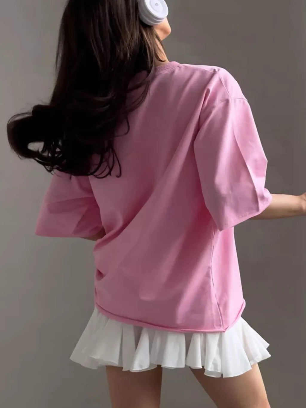 Round Neck Half Sleeve Oversized T-Shirt