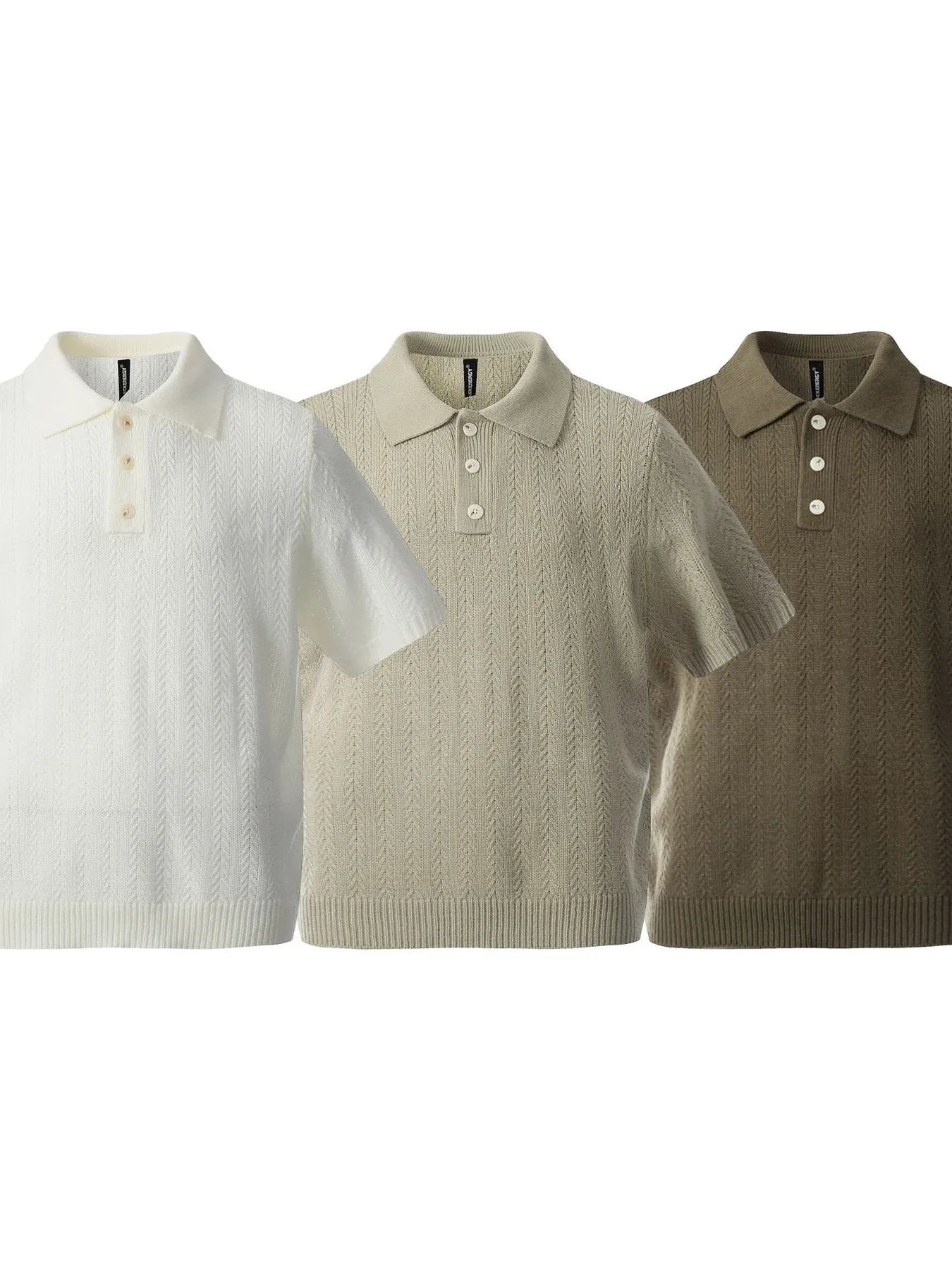 Men's Button Detail Short Sleeve Polo