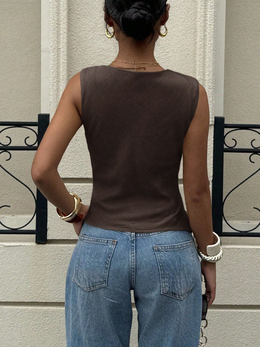 Cowl Neck Cami Top