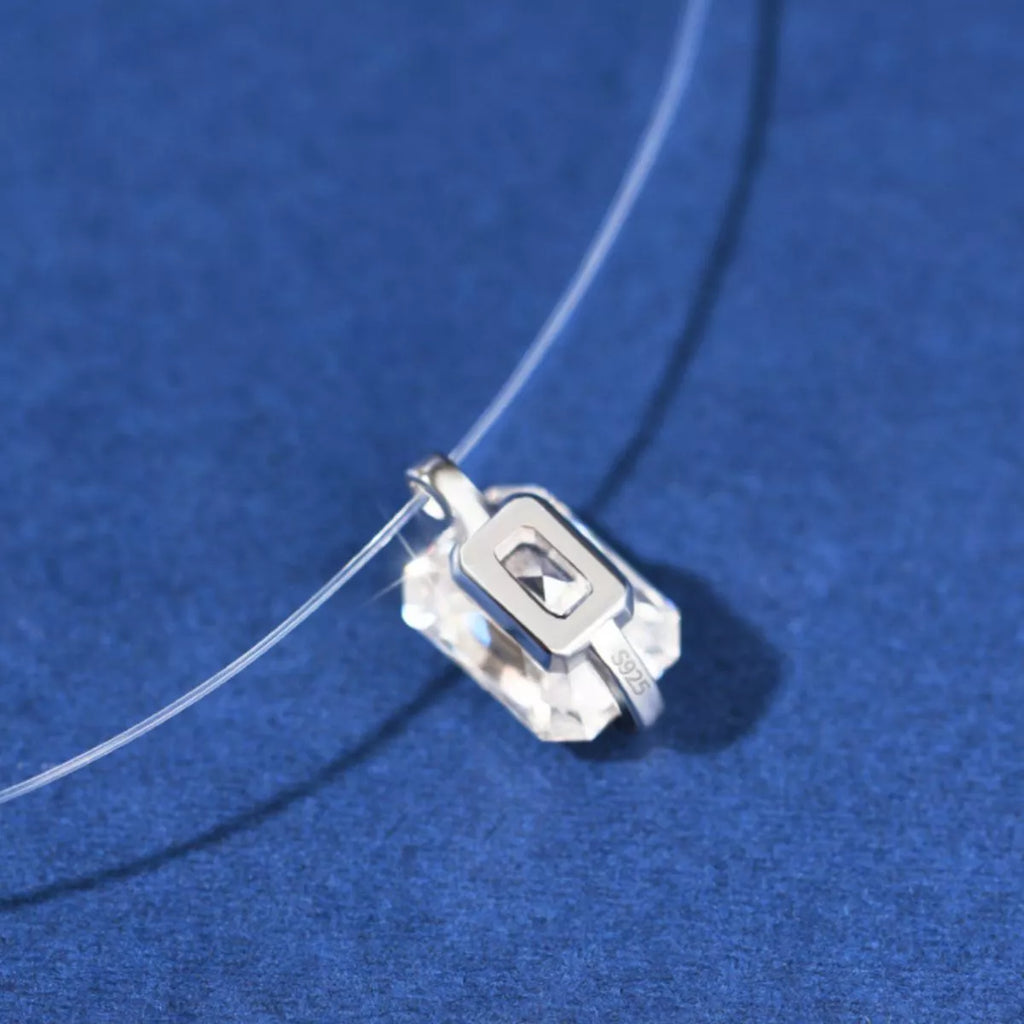 1 Carat Moissanite 925 Sterling Silver Necklace