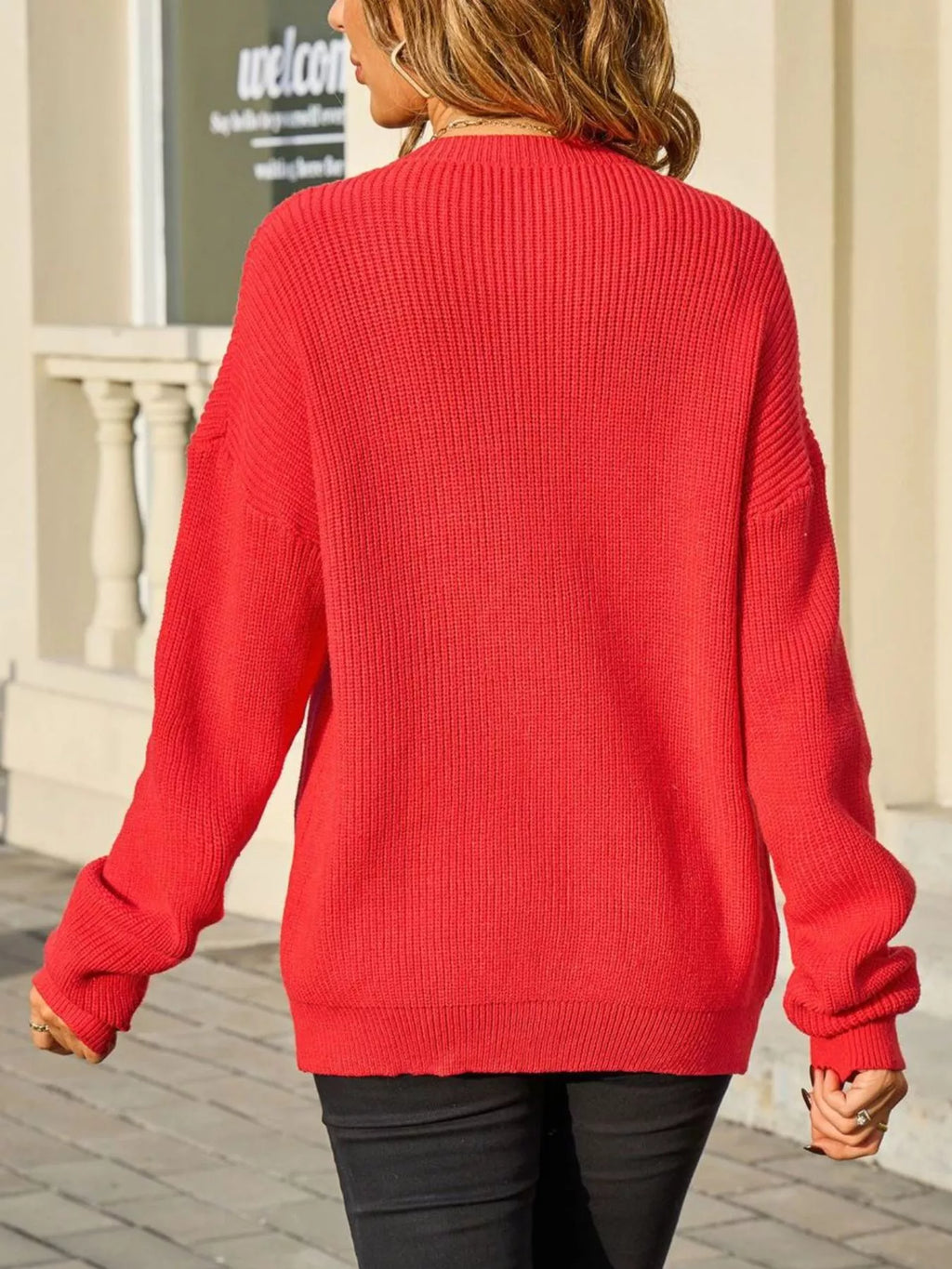 Ribbed Knit Bow-Tie Cardigan