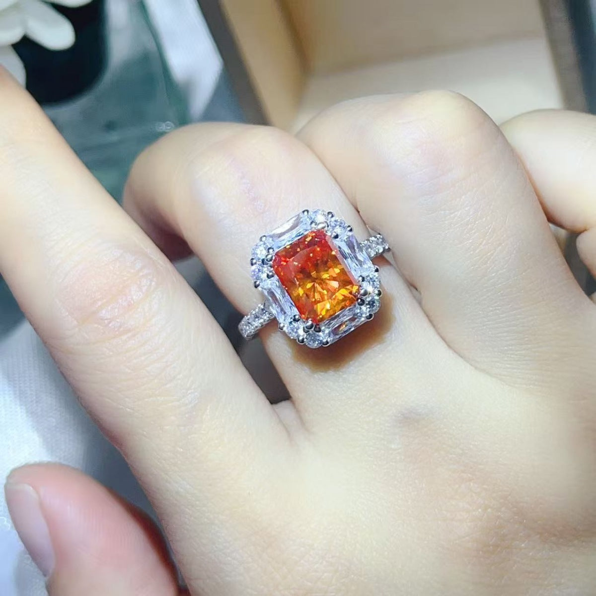3 Carat Moissanite 925 Sterling Silver Ring