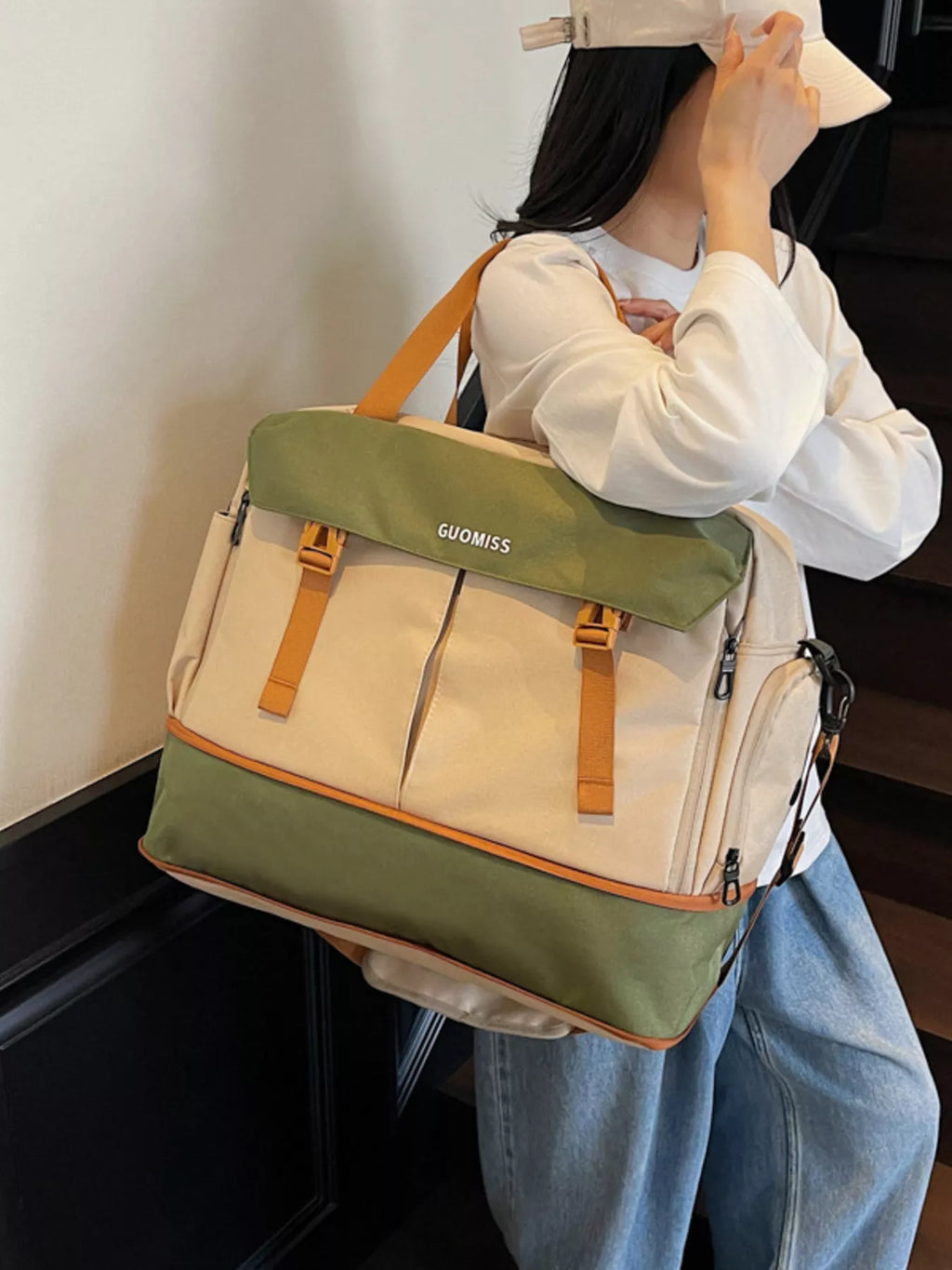 Color Block Travel Bag