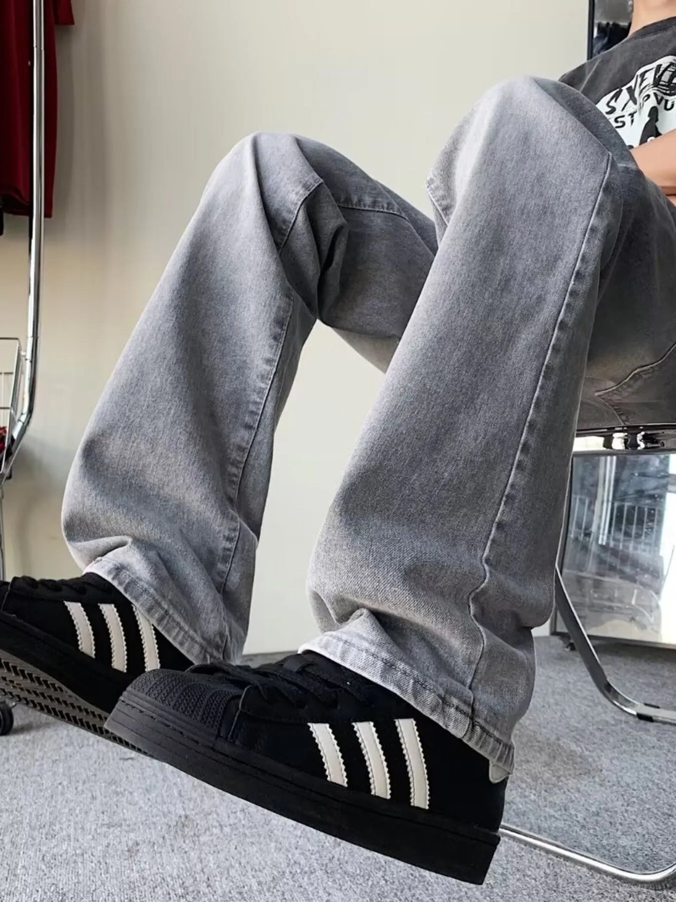 Men's Full Size Loose Fit Jeans Plus Size