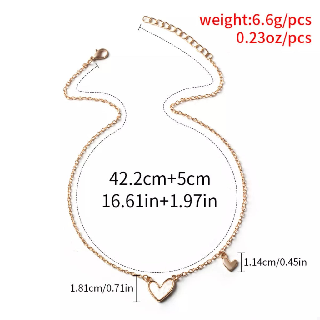 Alloy Heart Pendant Necklace