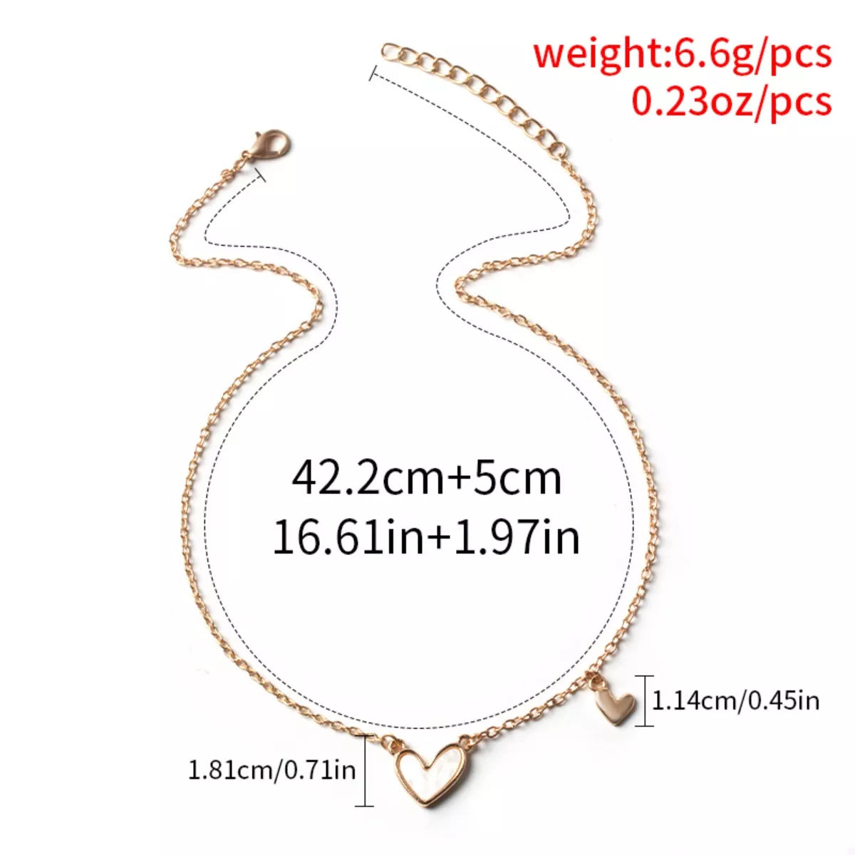 Alloy Heart Pendant Necklace