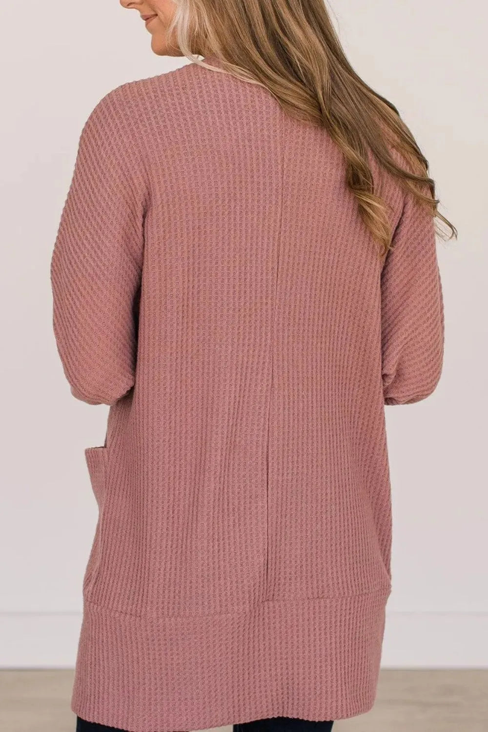 Open Front Long Sleeve Cover Up